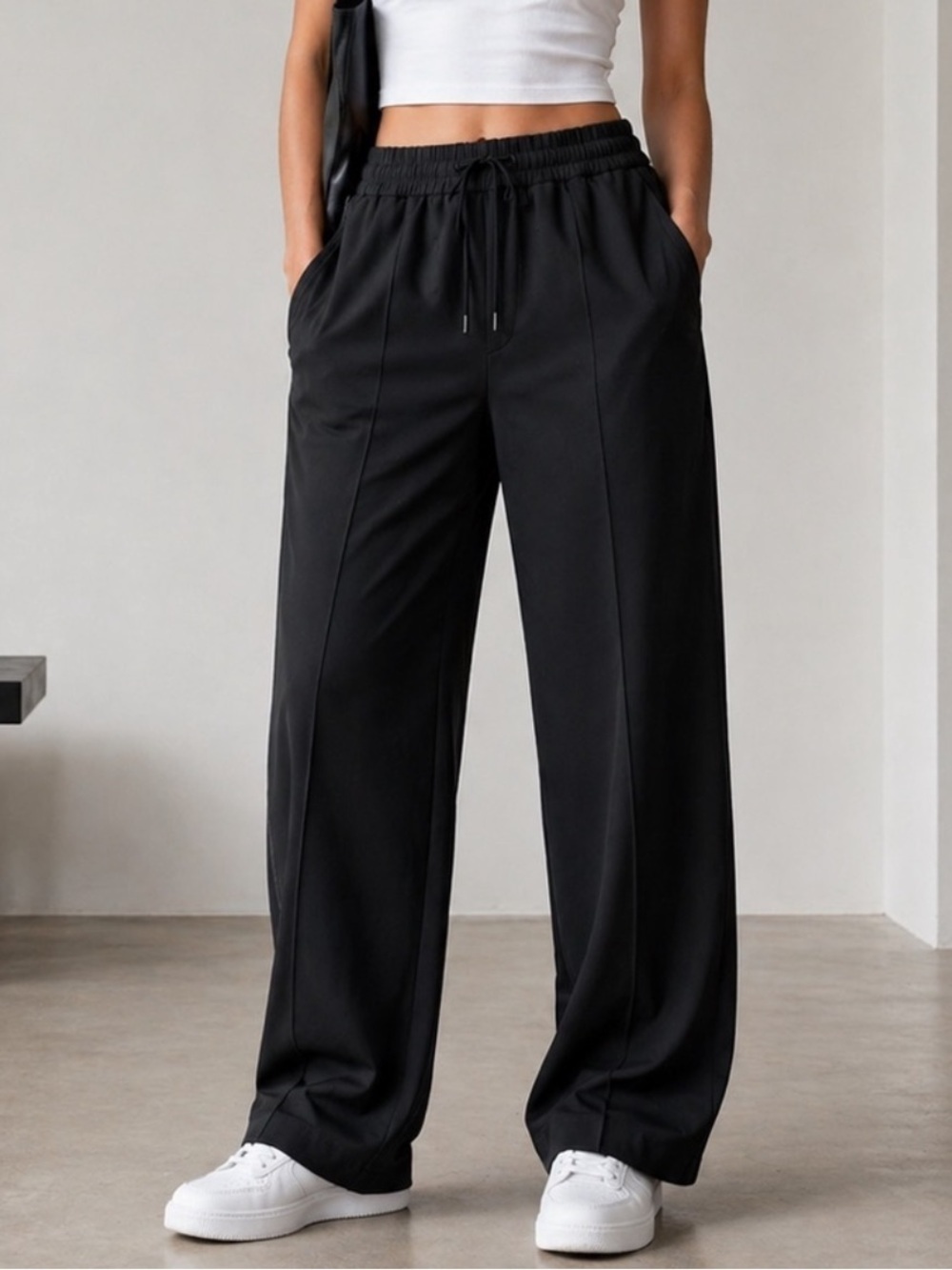 Athleta Black Travel Pants Elastic Waist XS NWT
